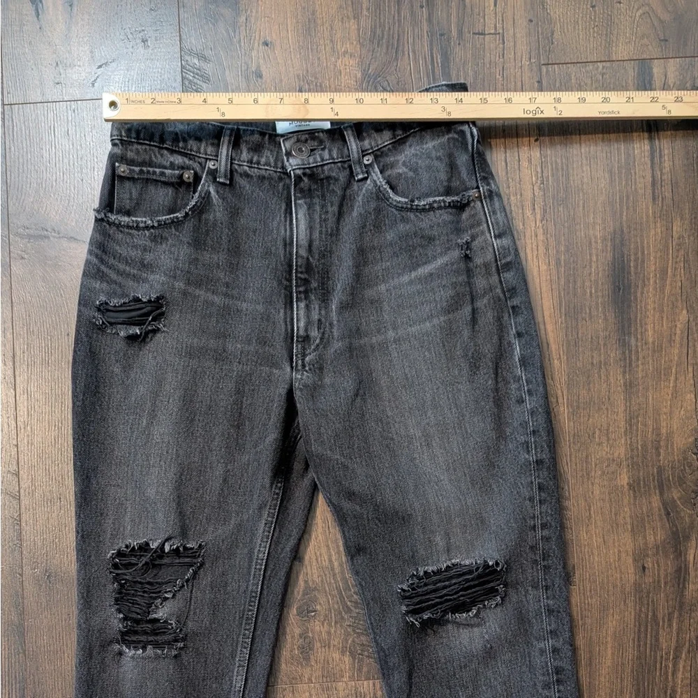 Moussy Vintage Black Stuart Boy Skinny Jeans in Size 28